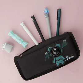 Пенал мягкий 210*95*65 MESHU "Spaceman", полиэстер