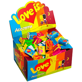 Жевательная резинка LOVE IS ассорти вкусов, 4,2 г, 47149