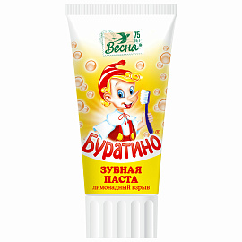 Зубная паста детская Весна Буратино 75 мл