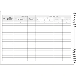 Журнал по пожарной безопасности (50 листов, спираль, обложка картон)