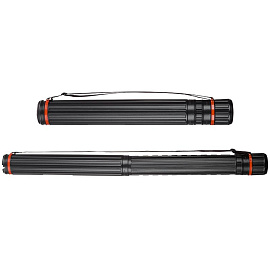 Тубус телескопический Комус Класс 64-108 см, диаметр 8 см, для формата А1, черный, с ремнем фото Тубус телескопический Комус Класс 64-108 см, диаметр 8 см, для формата А1, черный, с ремнем