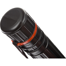 Тубус телескопический Комус Класс 64-108 см, диаметр 8 см, для формата А1, черный, с ремнем фото Тубус телескопический Комус Класс 64-108 см, диаметр 8 см, для формата А1, черный, с ремнем