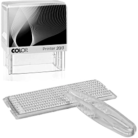 Штамп самонаборный Colop Printer 20-3-Set пластиковый с персонализацией 3 строки 38х14 мм