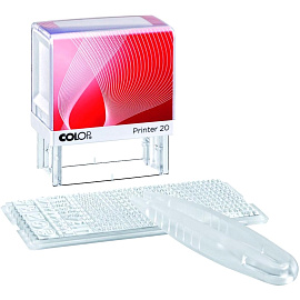 Штамп самонаборный Colop Printer 20-Set пластиковый с персонализацией 4 строки 38х14 мм