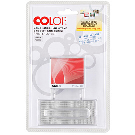 Штамп самонаборный Colop Printer 20-Set пластиковый с персонализацией 4 строки 38х14 мм