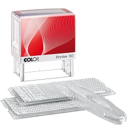 Штамп самонаборный Colop Printer 30-Set пластиковый с персонализацией 5 строк 47х18 мм