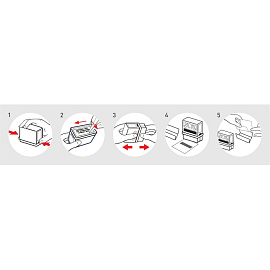 Штамп самонаборный Colop Printer 40-Set-F пластиковый с персонализацией 6/4 строки 59х23 мм