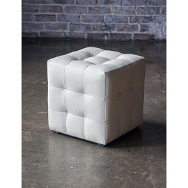 Пуф Лотос бежевый (искусственная кожа, 400x400x420 мм)