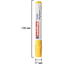 Маркер для ткани Edding E-4500 жёлтый (толщина линии 3 мм)