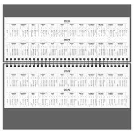 Планинг датированный 2026г., 64л., 285*100, бумвинил, BG, бордовый