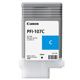 Картридж струйный Canon PFI-107C 6706B001 голубой оригинальный фото Картридж струйный Canon PFI-107C 6706B001 голубой оригинальный