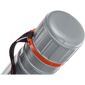 Тубус телескопический Комус Класс 64-108 см, диаметр 8 см, для формата А1, серый, с ремнем фото Тубус телескопический Комус Класс 64-108 см, диаметр 8 см, для формата А1, серый, с ремнем