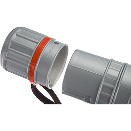 Тубус телескопический Комус Класс 64-108 см, диаметр 8 см, для формата А1, серый, с ремнем фото Тубус телескопический Комус Класс 64-108 см, диаметр 8 см, для формата А1, серый, с ремнем