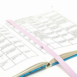 Закладки для книг САМОКЛЕЯЩИЕСЯ, КОМПЛЕКТ 6 шт., лавандовый, ДПС, 2921-131