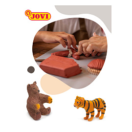 Паста для моделирования Jovi отвердевающая 250 г терракотовая