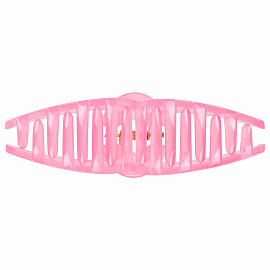 Краб для волос 11 см, глянцевый, розовый, MONTE VITA (МОНТЕ ВИТА), 457007