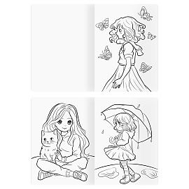 Раскраска А4, 16 стр., ТРИ СОВЫ "В стиле kawaii