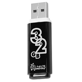 Флешка USB 2.0 32 ГБ Smartbuy Glossy Series (SB32GBGS-K)