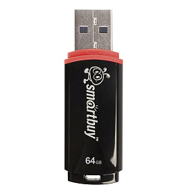 Флешка USB 2.0 64 ГБ SmartBuy Crown (SB64GBCRW-K)