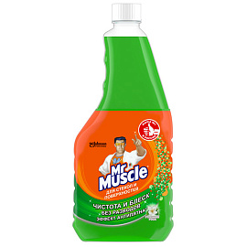 Средство для мытья стёкол и зеркал Мистер Мускул 0.53 л с нашатырным спиртом сменный блок