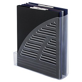 Лоток вертикальный для бумаг BRAUBERG "Standard", 245х70х295 мм, прозрачный, 237223 фото Лоток вертикальный для бумаг BRAUBERG "Standard", 245х70х295 мм, прозрачный, 237223