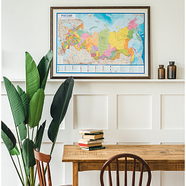 Настенная карта России политико-административная 1:8 500 000 Globen КН034