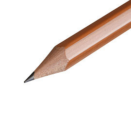 Набор карандашей чернографитных художественных Koh-i-Noor заточенные шестигранные, корпус бежевый (12 штук)