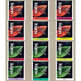 Чай ассорти Maitre de The Цветы 60 пакетиков фото Чай ассорти Maitre de The Цветы 60 пакетиков