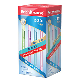 Ручка шариковая неавтоматическая Erich Krause R-301 Spring Stick синяя (толщина линии 0.35 мм, 31059) фото Ручка шариковая неавтоматическая Erich Krause R-301 Spring Stick синяя (толщина линии 0.35 мм, 31059)