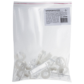 Ценникодержатель улитка на спираль прозрачный (10 штук в упаковке)