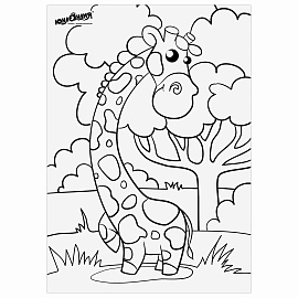 Карандаши цветные ЮНЛАНДИЯ "ТРОПИКИ", 12 цветов, с РАСКРАСКОЙ, трехгранные, грифель 3 мм, натуральное дерево, 181647