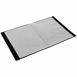 Папка 20 вкладышей BRAUBERG "Office", черная, 0,5 мм, 271324 фото Папка 20 вкладышей BRAUBERG "Office", черная, 0,5 мм, 271324