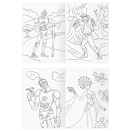 Раскраска А4, 16 стр., ТРИ СОВЫ "Волшебник Изумрудного города