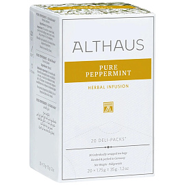 Чай травяной Althaus Pure Peppermint 20 пакетиков