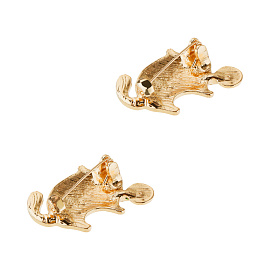 Набор брошей MESHU "Cat and ball", 2шт, европодвес фото Набор брошей MESHU "Cat and ball", 2шт, европодвес