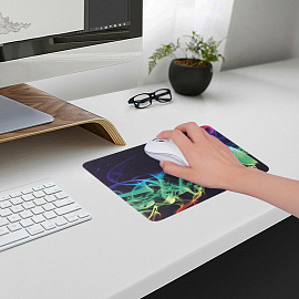 Коврик для мыши SONNEN "SMOKE", резина + ткань, 220х180х3 мм, 513289