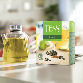 Чай зеленый Tess Lime Citrus peels 100 пакетиков