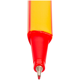 Ручка капиллярная Berlingo "Rapido" красная, 0,4мм, трехгранная