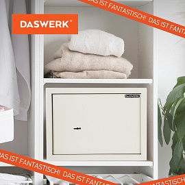 Сейф мебельный DASWERK SC-250KL (250х350х250 мм), ключевой замок, бежевый, 291344 фото Сейф мебельный DASWERK SC-250KL (250х350х250 мм), ключевой замок, бежевый, 291344
