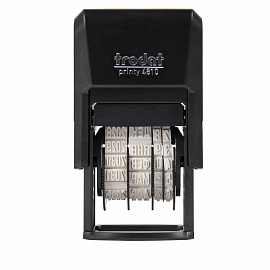 Датер-мини месяц буквами, оттиск 20 х 3,8 мм, синий, TRODAT 4810, корпус черный фото Датер-мини месяц буквами, оттиск 20 х 3,8 мм, синий, TRODAT 4810, корпус черный