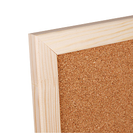 Доска пробковая OfficeSpace, 100*150см, деревянная рамка