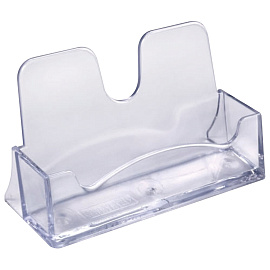 Подставка настольная для визиток 100x55 мм односторонняя Стамм фото Подставка настольная для визиток 100x55 мм односторонняя Стамм