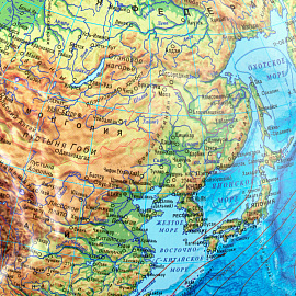 Глобус физический Globen "Классик", 32 см, рельефный, К013200219