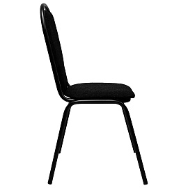 Стул для посетителей РС02М, черный каркас, ткань черная фото Стул для посетителей РС02М, черный каркас, ткань черная