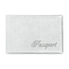 Обложка для паспорта OfficeSpace "Fusion" мягкий полиуретан, серебро, тиснение