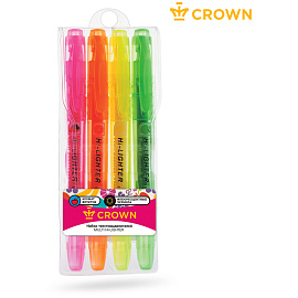 Набор текстовыделителей Crown Multi Hi-Lighter Aroma (толщина линии 1-4 мм, 4 цвета) фото Набор текстовыделителей Crown Multi Hi-Lighter Aroma (толщина линии 1-4 мм, 4 цвета)
