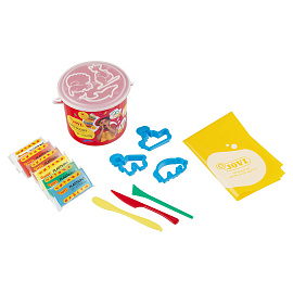 Пластилин на растительной основе Jovi 6 цветов 300 г с формочками