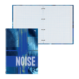Тетрадь на кольцах А4, 160л., BG "Noise", глянцевая ламинация