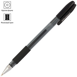 Ручка гелевая OfficeSpace "TC-Grip" черная, 0,5мм, грип фото Ручка гелевая OfficeSpace "TC-Grip" черная, 0,5мм, грип