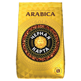 Кофе в зёрнах Черная Карта Gold арабика 100% 1 кг (пакет)